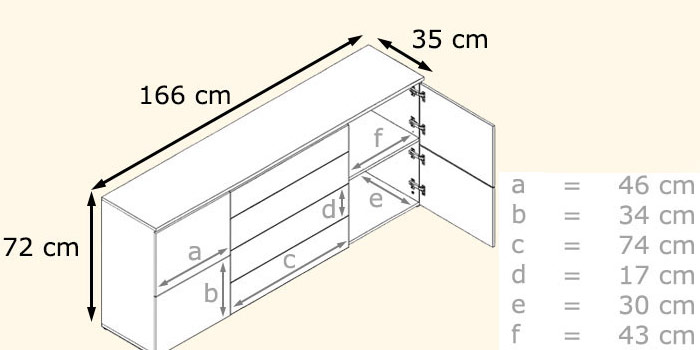 détail 222 buffet blanc